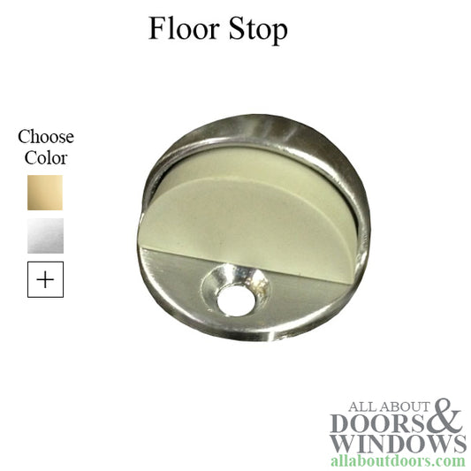 Floor Stop - Dome - 1-3/16 Inch - Choose Finish