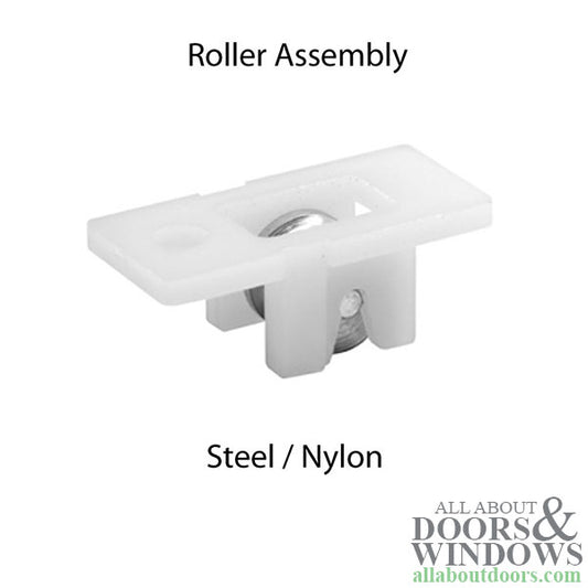 Roller Assembly (Grooved) - Sliding Windows, Nylon / Steel