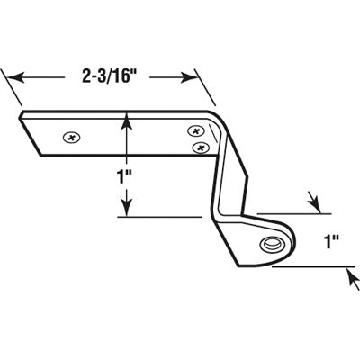 Screen Door Closer Top Mounting Bracket Jamb - Screen Door Closer Top Mounting Bracket Jamb
