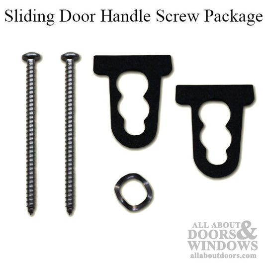 Sliding Door Handle Screw Package - 2-5/8" wood screw