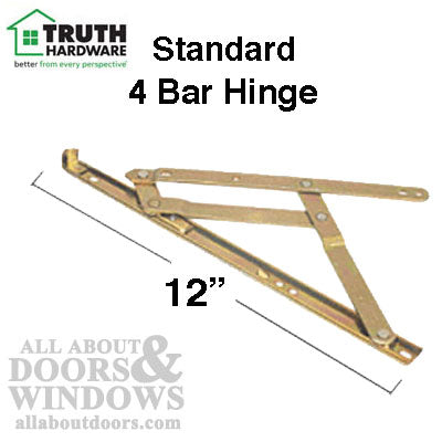 4 Bar Hinges 12 inch Window Track, Truth  34.19 - YDI Steel