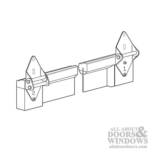 3 Inch Standard No. 2 Hinge for Rollers with 7/16 Inch Stem Diameter for Garage Doors - 3 Inch Standard No. 2 Hinge for Rollers with 7/16 Inch Stem Diameter for Garage Doors