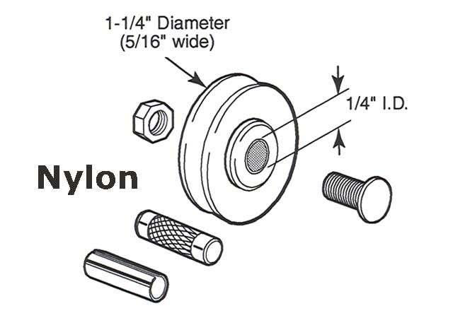 Sliding Patio Door Roller, 1-¼