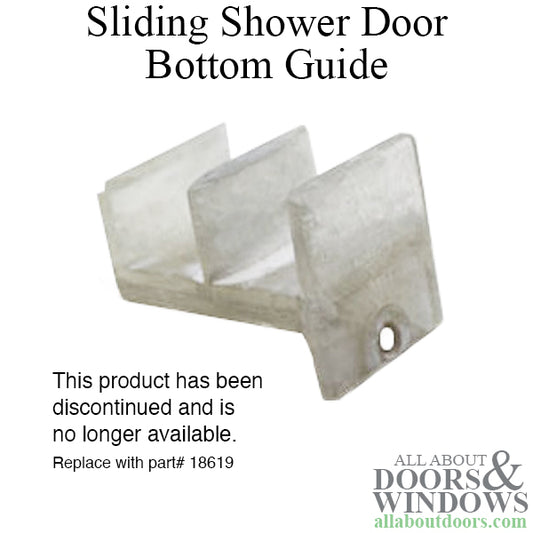 Bottom Sliding Shower Door Guide with Screw - Not Available