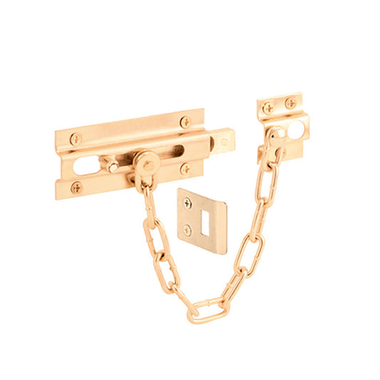 Chain Lock - Deadbolt - Heavy Duty - Brass Plated