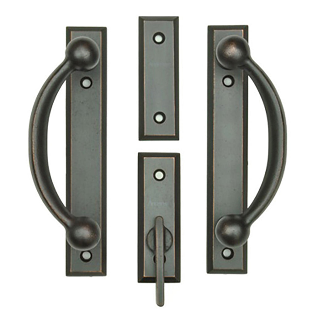 Andersen Frenchwood Gliding Door Trim Yuma, 2 Panel Interior & Exterior  - Distressed Bronze - Andersen Frenchwood Gliding Door Trim Yuma, 2 Panel Interior & Exterior  - Distressed Bronze