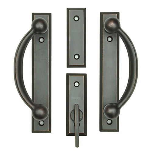 Andersen Frenchwood Gliding Door Trim Yuma, 2 Panel Interior & Exterior  - Distressed Bronze - Andersen Frenchwood Gliding Door Trim Yuma, 2 Panel Interior & Exterior  - Distressed Bronze