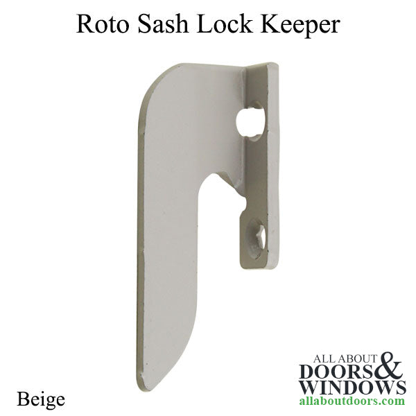 Roto Sash Lock Hook, Flange Keeper in Beige - Roto Sash Lock Hook, Flange Keeper in Beige