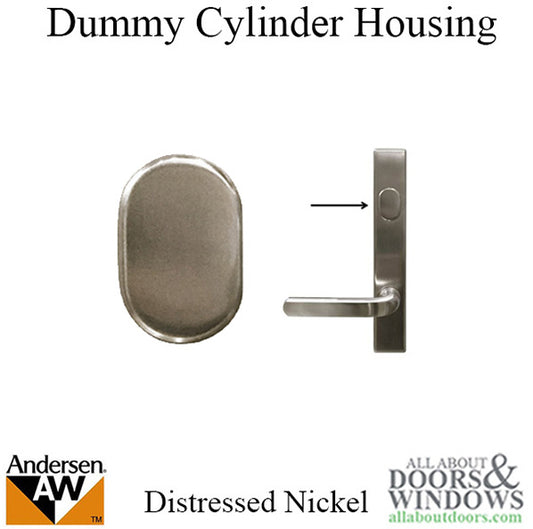 Dummy Cylinder Housing, Andersen - Distressed Nickel