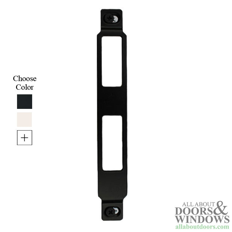 Larson Storm Door QuickFit Latch and Deadbolt Strike Plate 15/16 Inch x 6-7/8 Inch - Larson Storm Door QuickFit Latch and Deadbolt Strike Plate 15/16 Inch x 6-7/8 Inch