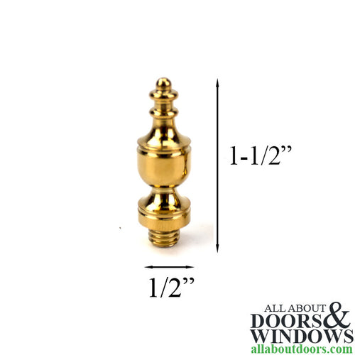 Baldwin 1091 Urn Finial - Lifetime Polished Brass - Baldwin 1091 Urn Finial - Lifetime Polished Brass