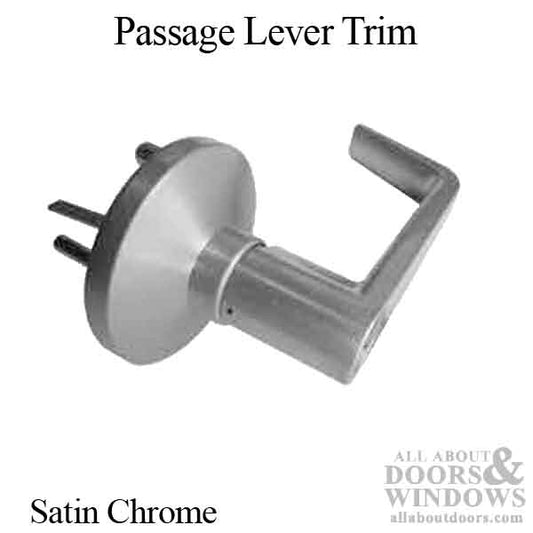 Passage Lever Trim - Satin Chrome