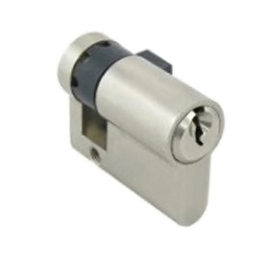 50mm 1/2 Euro Profile Cylinder 40/10, Single Sided - Choose Color
