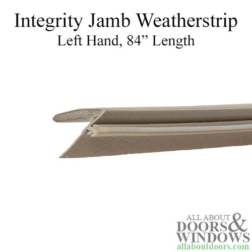 Integrity  V019 Weatherstrip for Hinged Door, 7-0  Left Hand - Beige - Integrity  V019 Weatherstrip for Hinged Door, 7-0  Left Hand - Beige