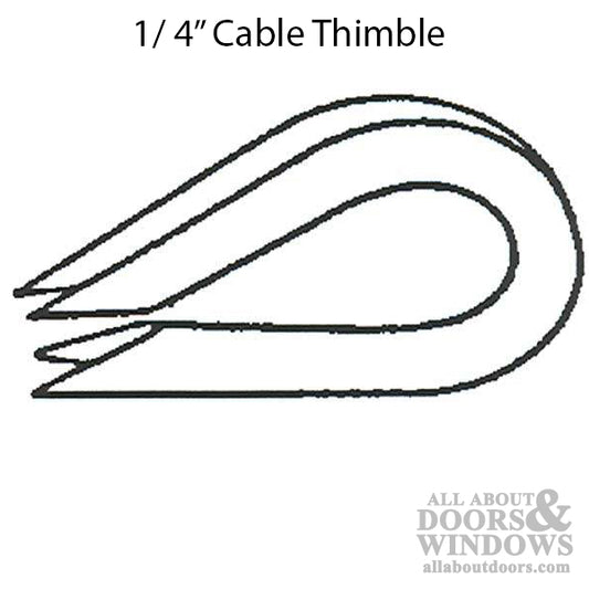 Cable Thimble for 1/4 Inch Cable