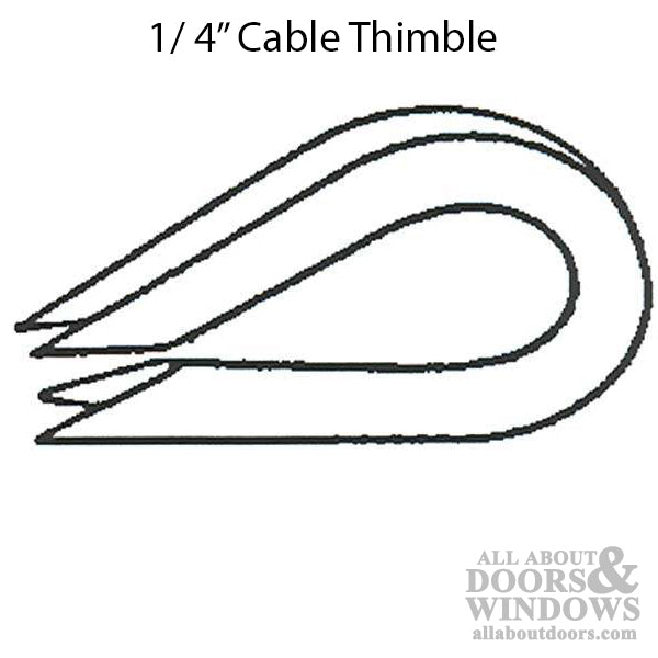 Cable Thimble for 1/4 Inch Cable - Cable Thimble for 1/4 Inch Cable