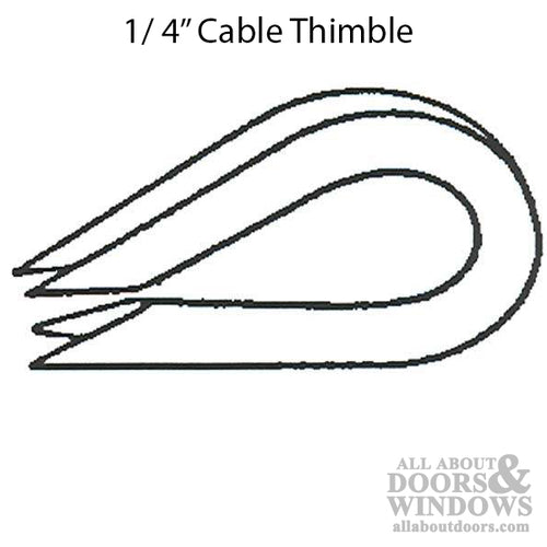 Cable Thimble for 1/4 Inch Cable - Cable Thimble for 1/4 Inch Cable