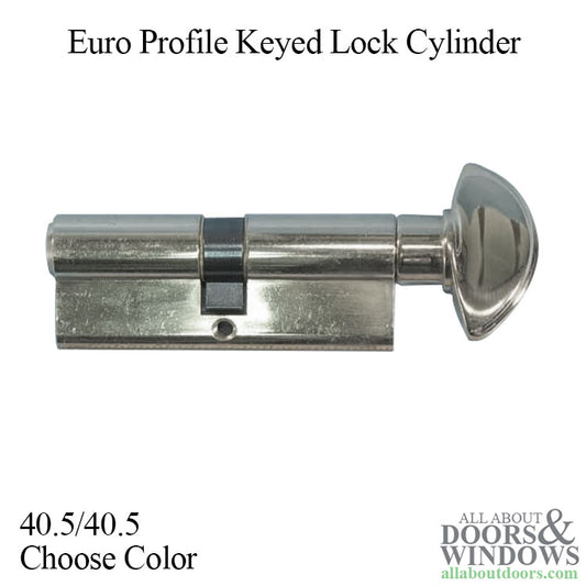 40.5/40.5 81mm CES 360° Euro Profile Keyed Lock Cylinder