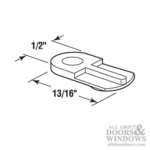 Window Screen Flush Clips, Nylon, Brown - 8 Pack - Window Screen Flush Clips, Nylon, Brown - 8 Pack
