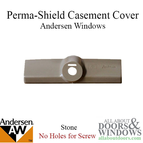 Andersen Window - Perma-Shield Primed Casement or Awning Operator Cover, Stone, No Screw Holes - Andersen Window - Perma-Shield Primed Casement or Awning Operator Cover, Stone, No Screw Holes