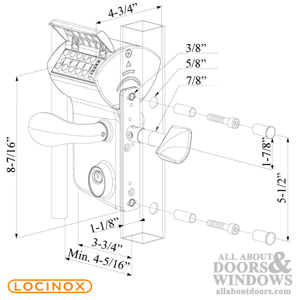 LEONARDO Mechanical Code Lock for Sliding Gates - LEONARDO Mechanical Code Lock for Sliding Gates