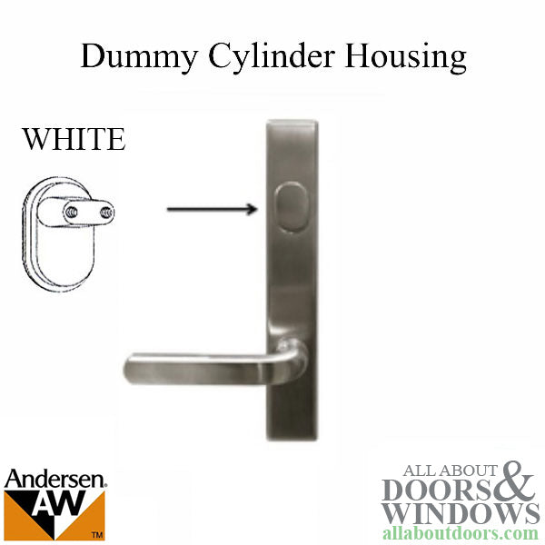 Dummy Cylinder Housing, Andersen Frenchwood Hinged Door - White - Dummy Cylinder Housing, Andersen Frenchwood Hinged Door - White