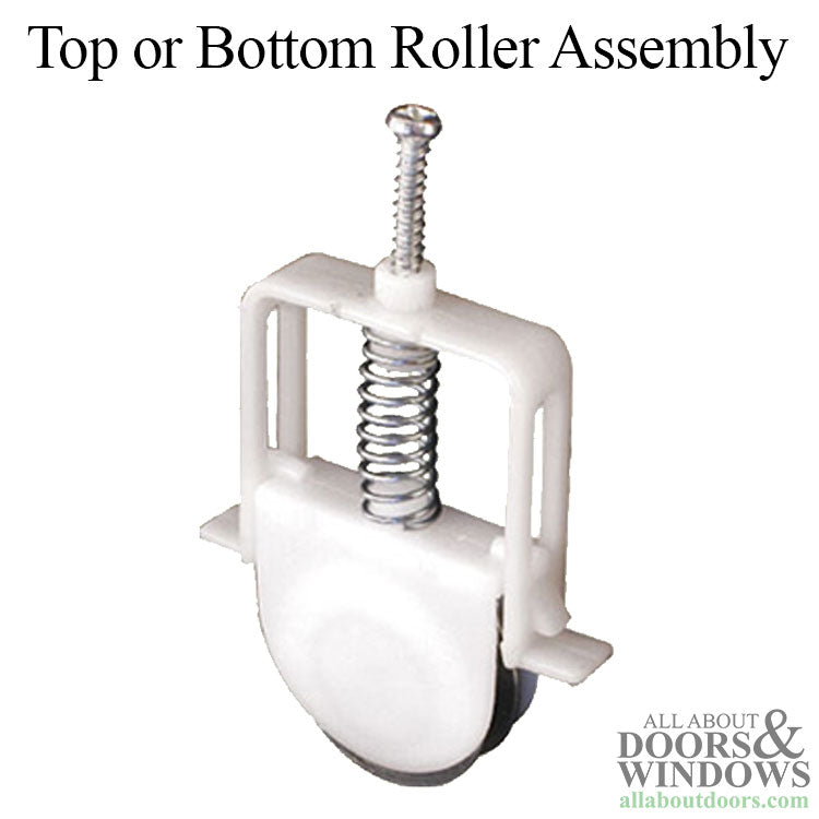 Top or Bottom Roller Assembly with 1 Inch Steel Wheel for Sliding Screen Door - Top or Bottom Roller Assembly with 1 Inch Steel Wheel for Sliding Screen Door