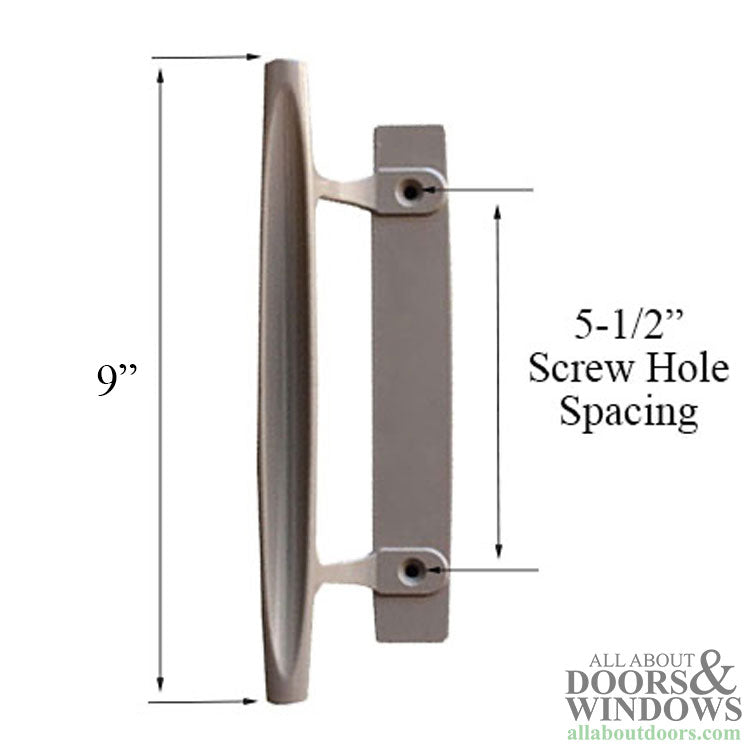 Andersen Frenchwood Sliding Door Handle Interior Dished Style Handle Stone - Andersen Frenchwood Sliding Door Handle Interior Dished Style Handle Stone