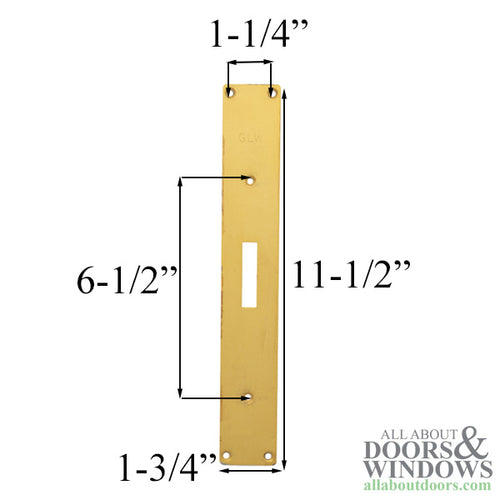Faceplate for Patio Door Handles Gold Faceplate Blemished - Faceplate for Patio Door Handles Gold Faceplate Blemished
