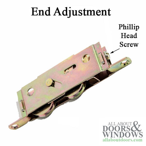 Door Roller With Flat Tab Housing Dual Wheel 1.25 Inch Roller For Sliding Patio Doors - Door Roller With Flat Tab Housing Dual Wheel 1.25 Inch Roller For Sliding Patio Doors