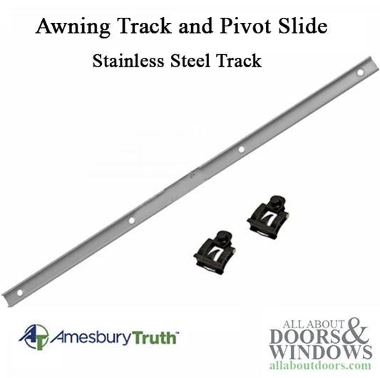 Truth 11577.00.0500 Maxim - Encore Awning window  Stainless Steel Track and Pivot Slide Guides