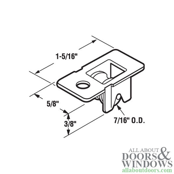 Roller Assembly (Grooved) - Sliding Windows, Nylon / Steel - Roller Assembly (Grooved) - Sliding Windows, Nylon / Steel