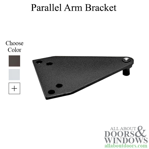 Parallel Arm Bracket / Mounting Plate for Commercial Door Closer, Choose Color - Parallel Arm Bracket / Mounting Plate for Commercial Door Closer, Choose Color
