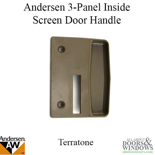 Andersen Window - PSII Gliding Doors - 3 Panel Inside Screen Door Handle Pull - Terratone