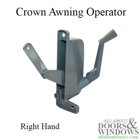 Crown awning operator-Aluminum-Right hand