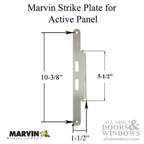 Marvin Active Strike Plate Panel Single Door Jamb - Marvin Active Strike Plate Panel Single Door Jamb