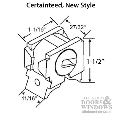 Certainteed Pivot Lock Shoe, w/ Tabs - Certainteed Pivot Lock Shoe, w/ Tabs