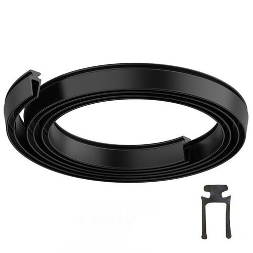 Larson Double Sweep Expander for Storm Door - Black Draft Stopper - Larson Double Sweep Expander for Storm Door - Black Draft Stopper