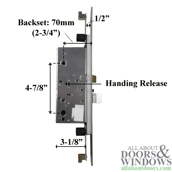 Peachtree Active Concealed Multi-Point Lock Rod with 70/92 Radius Faceplate - Peachtree Active Concealed Multi-Point Lock Rod with 70/92 Radius Faceplate