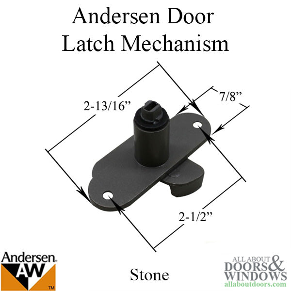 Andersen 3 panel door Latch Mechanism - Stone - Andersen 3 panel door Latch Mechanism - Stone