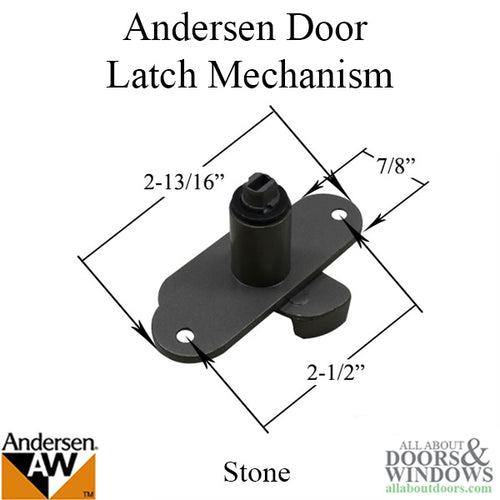 Andersen 3 panel door Latch Mechanism - Stone - Andersen 3 panel door Latch Mechanism - Stone