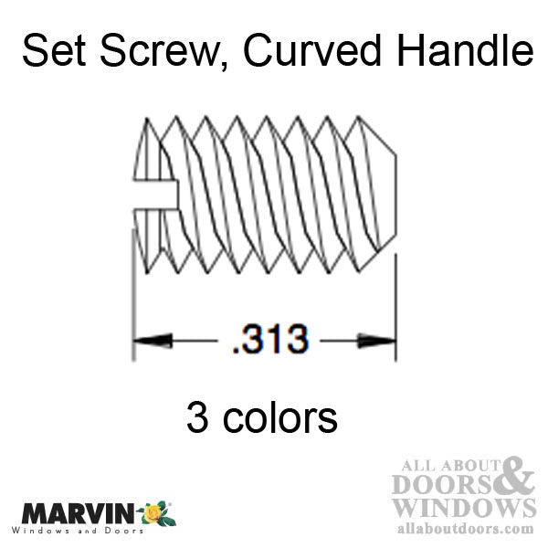 Set Screw for Curved Handle, Casemaster / Awning - Set Screw for Curved Handle, Casemaster / Awning