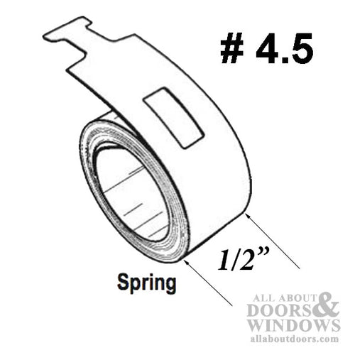 Coil Spring 1/2 inch Constant Force, 4.5 Pound 1-1/4 Universal Pocket - Coil Spring 1/2 inch Constant Force, 4.5 Pound 1-1/4 Universal Pocket