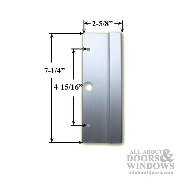 External Pull and Key Lock for Sliding Patio Door - 4-15/16 Inch - Extruded Aluminum - Choose Color - External Pull and Key Lock for Sliding Patio Door - 4-15/16 Inch - Extruded Aluminum - Choose Color