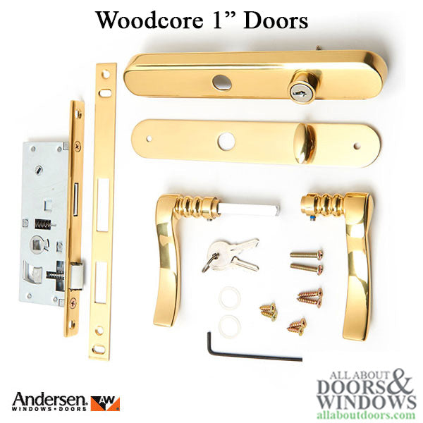 Andersen Traditional Storm Door handleset for Woodcore doors - Andersen Traditional Storm Door handleset for Woodcore doors