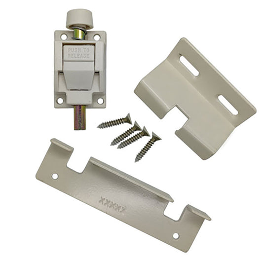 Truth Rectangular Spring Action Foot Bolt Pack for Patio Door