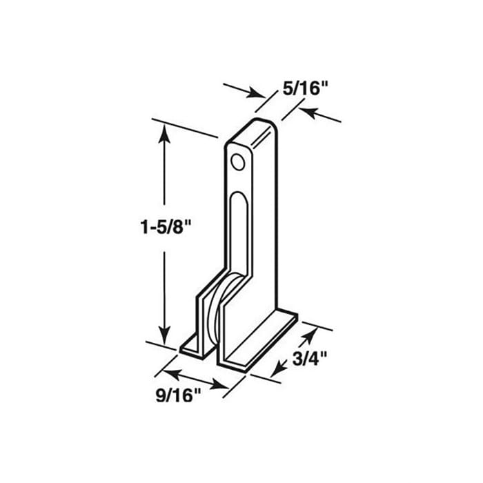 Roller Assembly (Flat) - Sliding Windows, Vertical Rail - Nylon - Roller Assembly (Flat) - Sliding Windows, Vertical Rail - Nylon