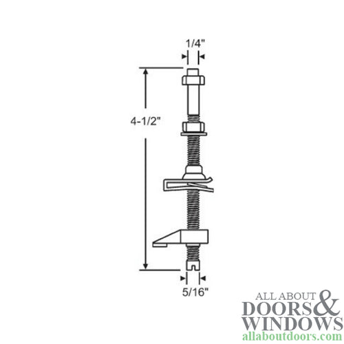 Threaded Pivot Bushing Nylon 5/16 Inch - Threaded Pivot Bushing Nylon 5/16 Inch