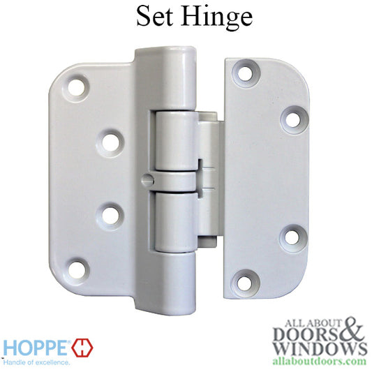 Hoppe F9010, 2009 Set Hinge, LHI / RHO-  Pure White