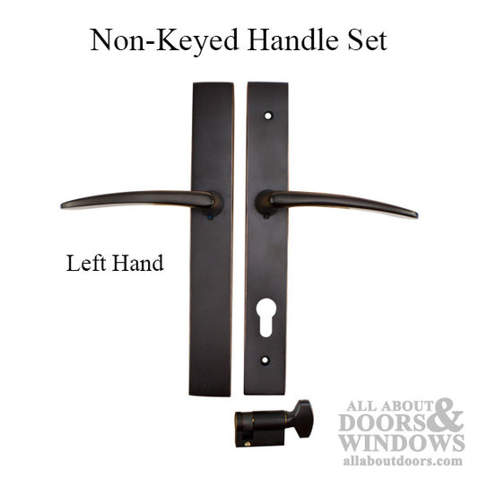 Left Hand Active Non-Keyed Thumbturn with Poseidon Lever